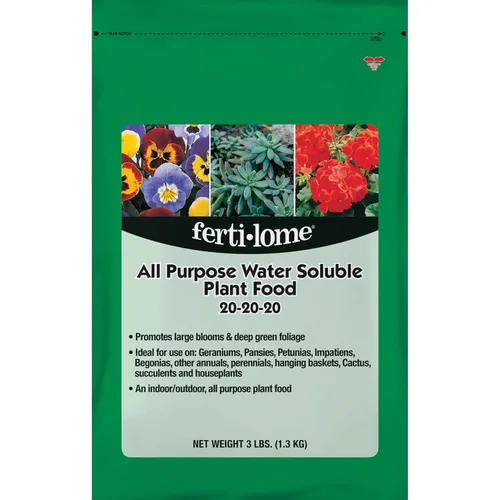 Vista 5 de Fertilome (11721) Alimento vegetal soluble en agua para todo propósito 20-20-20 (1.5 lb.) 20-20-20 equilibrado NPK soluble en agua - Acción rápida
