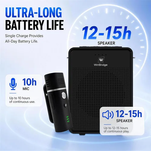 Vista 8 de Voice Amplifier with Bluetooth & Wireless Lavalier Microphone B006 15W