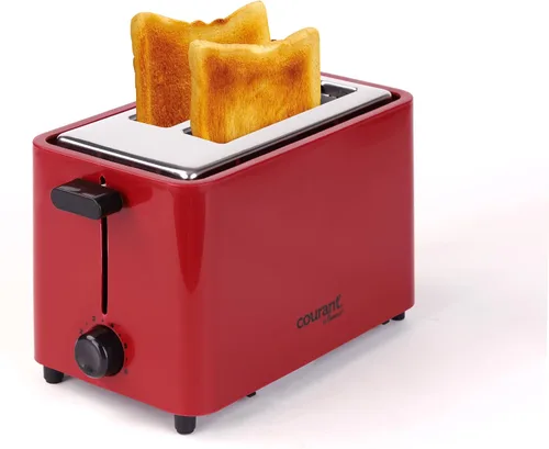 Vista 7 de Courant Tostadora de 2 rebanadas Cool Touch con ranuras extra anchas para pan, bagels y waffles con 6 configuraciones de tostado ajustables, bandeja