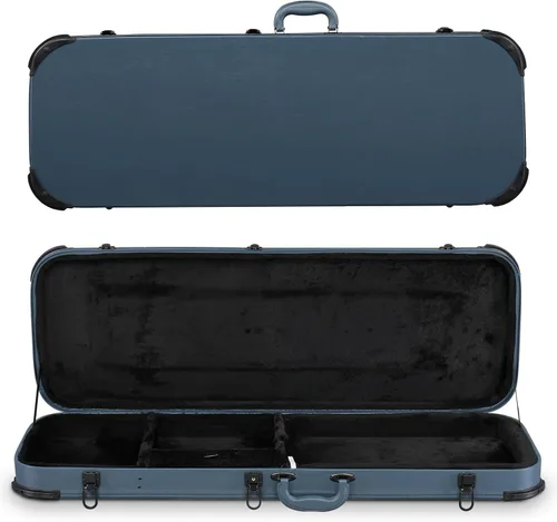 Vista 7 de Ktaxon Funda dura para guitarra eléctrica, rectangular de madera estándar de 39 pulgadas. Estuche protector para guitarra eléctrica con cierre