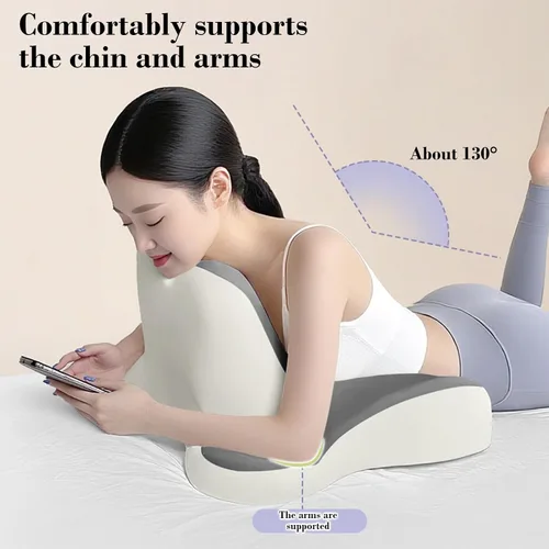 Vista 4 de Almohada refrescante para aliviar el dolor para el cuello, gris