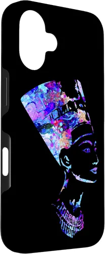 Vista 3 de Funda para iPhone 16 con diseño de reina egipcia Nefertiti