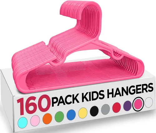 Vista 60 de Utopia Home Paquete de 20 Perchas para Niños - Perchas de Plástico para Bebé de 11.5 Pulgadas para Armario - Perchas para Niños para Ropa y Percha