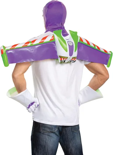 Vista 2 de Disguise Disney Pixar Toy Story and Beyond Buzz Lightyear - Kit de disfraz para adultos, Multicolor