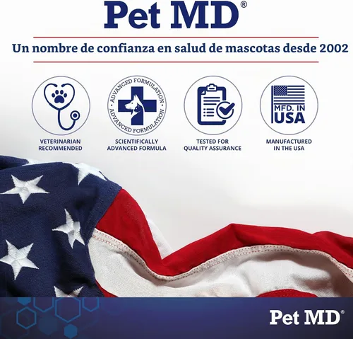 Vista 8 de Pet MD - Toallitas para orejas de perro, con eucalipto y aloe vera para perros, 50