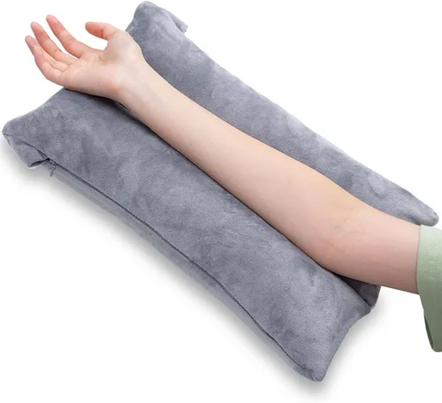 Vista 7 de 1 MIDDLE ONE Almohada de brazo de espuma viscoelástica para adultos y personas que duermen de lado, almohada de elevación de soporte para codo