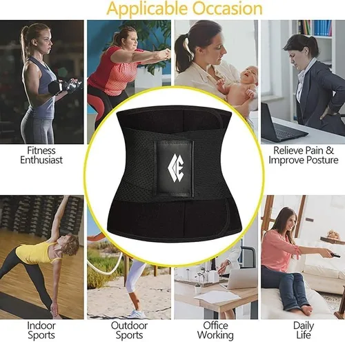 Vista 6 de Waist Trainer Belt for Women Man - Waist Trimmer Ab Belt - Tummy Control Body Shaper