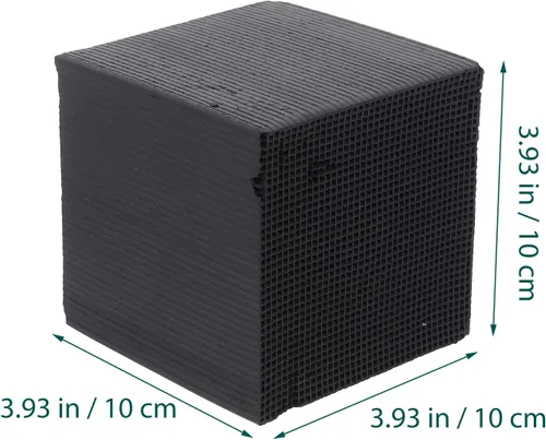 Vista 2 de Ipetboom Cubo purificador de agua, cubo de agua para acuario, fuente de pecera, filtro de carbón activado, 3.93 pulgadas, limpiador de bloques