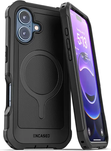 Vista 16 de ENCASED Funda compatible con iPhone 15, protección de grado militar con cobertura de cuerpo completo resistente de 360 grados (iPhone 15)