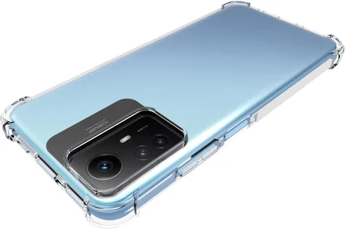 Vista 4 de USTIYA Funda para Redmi Note 12s Clear TPU Cuatro Esquinas Cubierta Protectora Transparente Suave