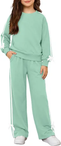 Vista 15 de Arshiner Conjuntos de 2 piezas para niñas, camisas de manga larga y Negro