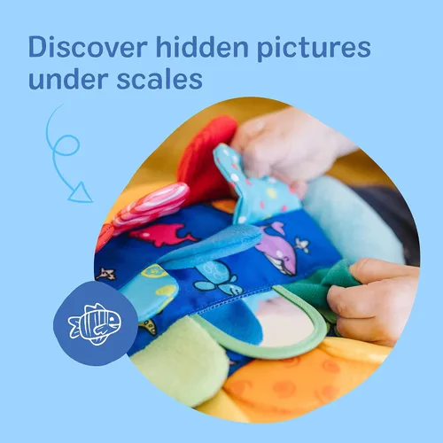 Vista 11 de Melissa & Doug Flip pescado suave juguete de bebé.