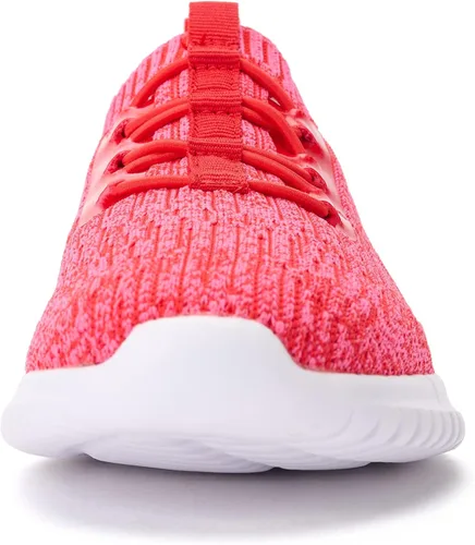 Vista 13 de TIOSEBON - Zapatos de caminar sin cordones para mujer, ligeros, casuales, para correr A/Todo Blanco