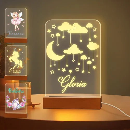Vista 27 de Luz nocturna con foto personalizada, lámpara LED con nombre de corazón, lámpara acrílica personalizada con imagen, regalo para su novia, amante