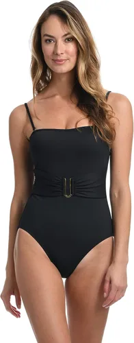Vista 3 de La Blanca Women's Standard Island Goddess Bandeau One Piece Swimsuit