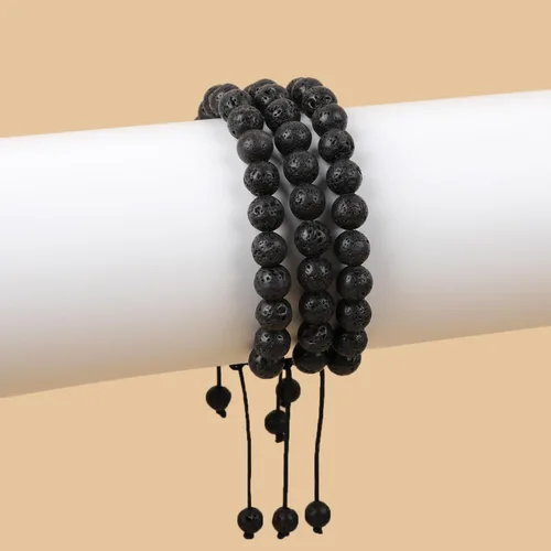 Vista 129 de AD Beads Pulseras de piedras preciosas unisex de 0.315 pulgadas (0.315 in), macramé curativo ajustable de 7 a 9 pulgadas Usa esta pulsera