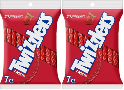 Vista 8 de TWIZZLERS Twists - Bolsa de caramelo masticable con sabor a fresa, 7 onzas