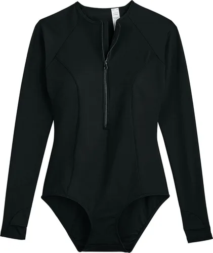 Vista 3 de Coolibar UPF 50 - Traje de baño escalante de manga larga para mujer protector solar