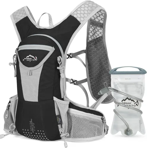 Vista 14 de IX INOXTO Hydration Pack Backpack, Lightweight Water Backpack with 2L Hydration Bladder Daypack for Men Women,Running Hydration Vest for Trail Todo