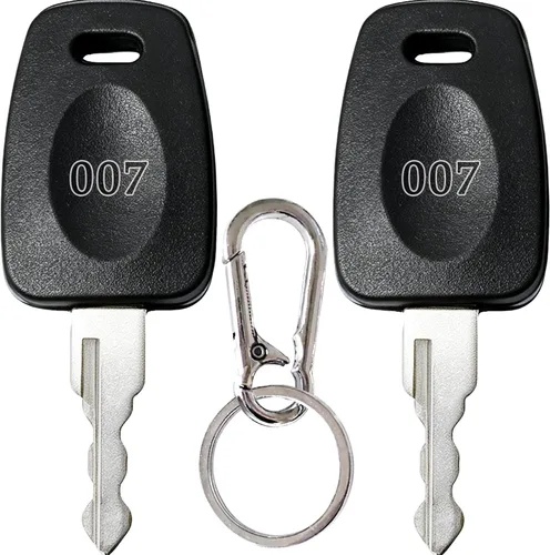 Vista 6 de 2 llaves compatibles con equipaje maestro 007 002, maleta de equipaje, cerradura de contraseña