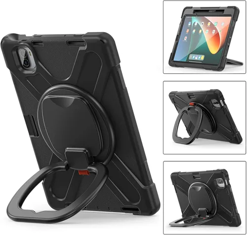 Vista 3 de Funda para Xiaomi Pad 5 / Pad 5 Pro con soporte para bolígrafo de 11.0 pulgadas 2021, funda protectora resistente a prueba de golpes con soporte