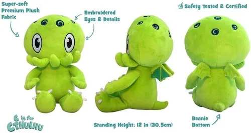 Vista 4 de C is for Cthulhu Peluche (verde)