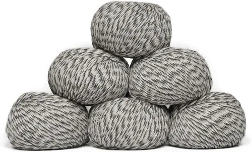 Vista 40 de Juego de 6 madejas de 100% lana de alpaca bebé (10.58 oz) de peso DK, fabricadas en Perú, celestial suave y perfecto para tejer y hacer ganchillo