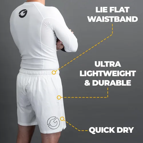 Vista 5 de Gold BJJ Airflex - Pantalones cortos de Jiu Jitsu - Combate corto para No Gi, Wrestling, MMA y boxeo