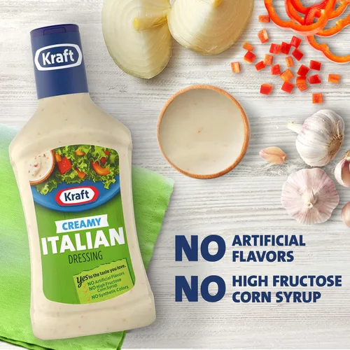 Vista 5 de Kraft Aderezo italiano cremoso para ensaladas y salsa de 16 onzas (paquete de 6)