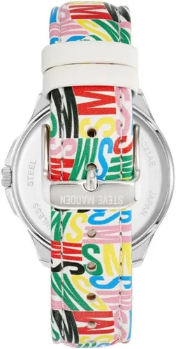 Vista 3 de Steve Madden Reloj con correa para mujer, plateado (MulticolorSilver), SM1055SVMT