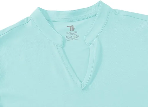 Vista 4 de BGOWATU Camisetas polo de golf para mujer, sin mangas, cuello en V, sin cuello, protección UV, secado rápido, ligeras