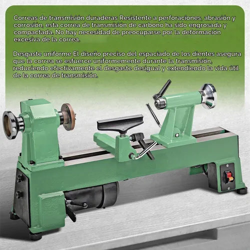 Vista 7 de MaxLLTo Paquete de 2 correas de repuesto para Harbor Freight Central Machinery Mini Torno de Madera Modelo 65345