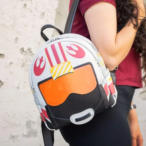 Vista 3 de Loungefly Star Wars - Mini-mochila con casco X-Wing, exclusiva de Tienda