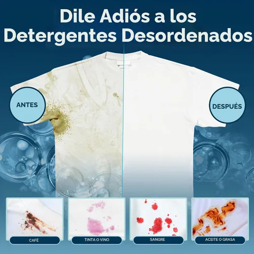 Vista 4 de Steam & Go 3 en 1 hojas de detergente solubles para ropa, hipoalergénicas