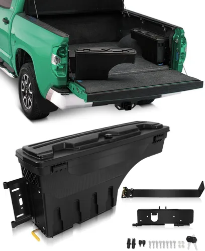 Vista 11 de SCITOO Cerradura y llaves caja de almacenamiento de caja de camión Tits para Ford para F-250 Super Duty para F-350 Super Duty Ford para F-450 Super