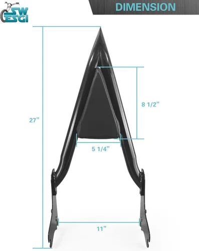 Vista 3 de Respaldo de pasajero Sissy Bar compatible con Harley Davidson Touring 97-08 de liberación rápida, respaldo de pasajero compatible con Road King