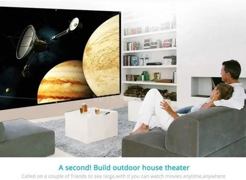Vista 7 de Foldable 16:9 Projector 60 70 84 100 120 Inch White Outdoor Projection Screen TV Home Projector Screen(60 inch)