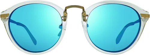 Vista 2 de Revo Sunglasses Quinn Polarized Crystal Glass Lens with Round Frame