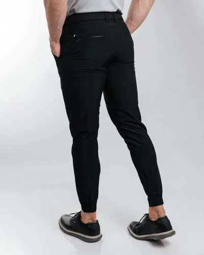 Vista 5 de Primo Pantalón deportivo de golf, ligero elástico en cuatro direcciones, 4 bolsillos, cintura interior de gel, tobillos con cremallera elástica