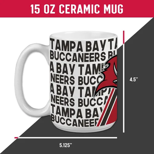 Vista 21 de Rico Industries NFL Football San Francisco 49ers - Taza de café de cerámica blanca de 15 onzas para fanáticos de la NFL