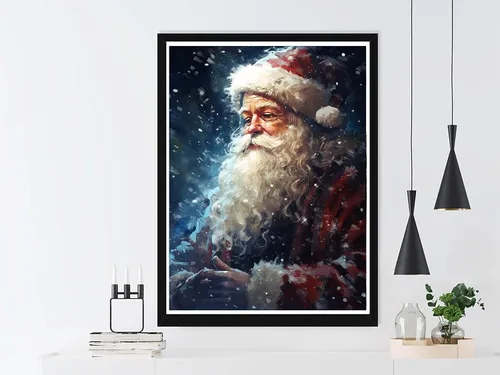 Vista 4 de VAIIEYO Kits de arte de diamantes para adultos, Papá Noel, kit de arte de diamantes 5D para principiantes, Navidad, pintura de bricolaje