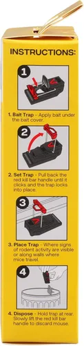 Vista 2 de Trampas para ratones Victor M140-3B de muerte rápida para interiores para el hogar - 3 trampas para ratones reutilizables
