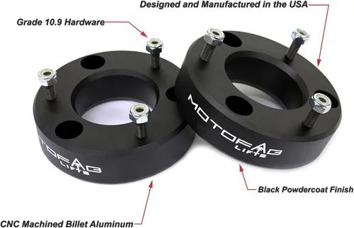 Vista 2 de MotoFab Lifts CH-2.5 kit de elevación de nivelación frontal de 2.5 pulgadas que elevará la parte delantera de su Chevy/pickup GMC