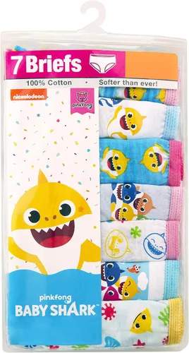 Vista 4 de Baby Shark Ropa interior 100% algodón peinado para niñas en tallas 59.1 ft, 23t, 4t, 4, 6, 8