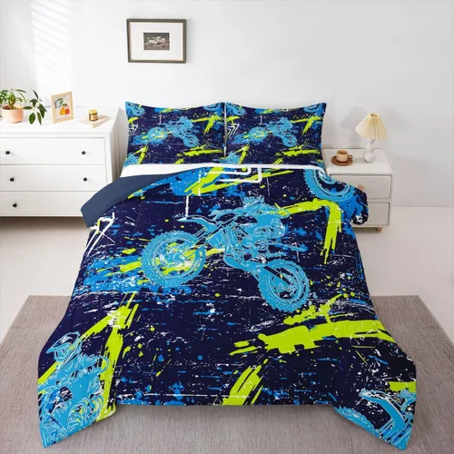 Vista 55 de Feelyou Lindo juego de ropa de cama de ajolote para niños y niñas tamaño twin, juego de edredón de salamandra para niños, mujeres y hombres, edredón