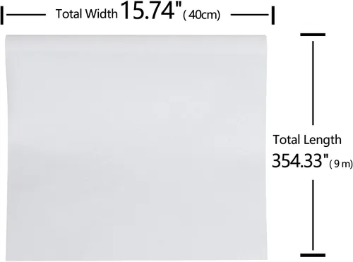 Vista 4 de VEELIKE Papel de contacto blanco de 15.74 x 354.33 pulgadas, papel tapiz extraíble con purpurina brillante para despegar y pegar, cubierta