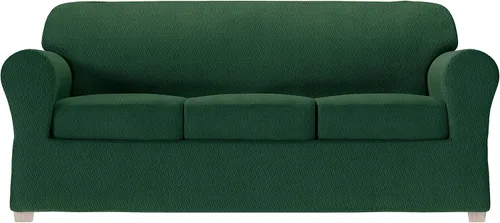 Vista 31 de Zenna Home Simply Fit - Funda elástica para sofá (1 pieza), color crudo