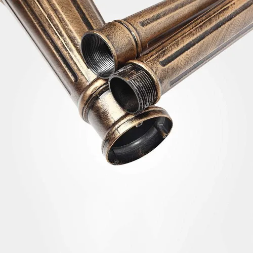 Vista 6 de Vintage 1.85m2.1m2.35m2.65m2.95m3.2m Decking Patio Post Lighting Highlight Outdoor Waterproof Courtyard Lamp Anti-Rust Die-cast Aluminum Post Pole