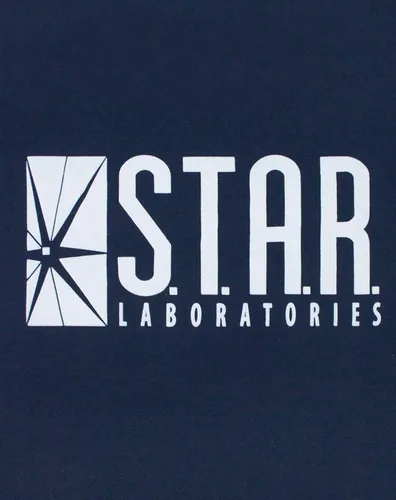 Vista 2 de DC Comics Flash TV STAR Laboratories Unisex Navy Sweater Sweatshirt