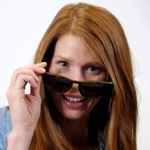 Vista 4 de Kursan Gafas de sol para mujer y hombre, vintage, retro, redondas, protección UV, paquete de 2